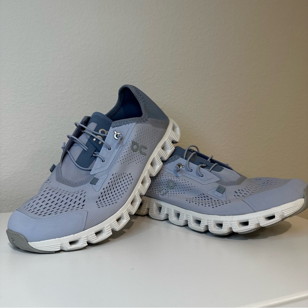 On Running CloudCoast Sneakers in Blue and White